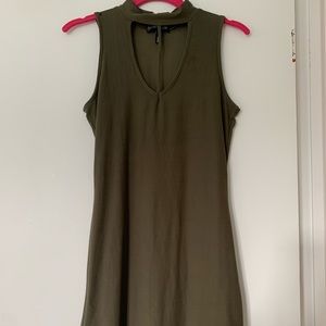Derek Heart form fitting olive green dress